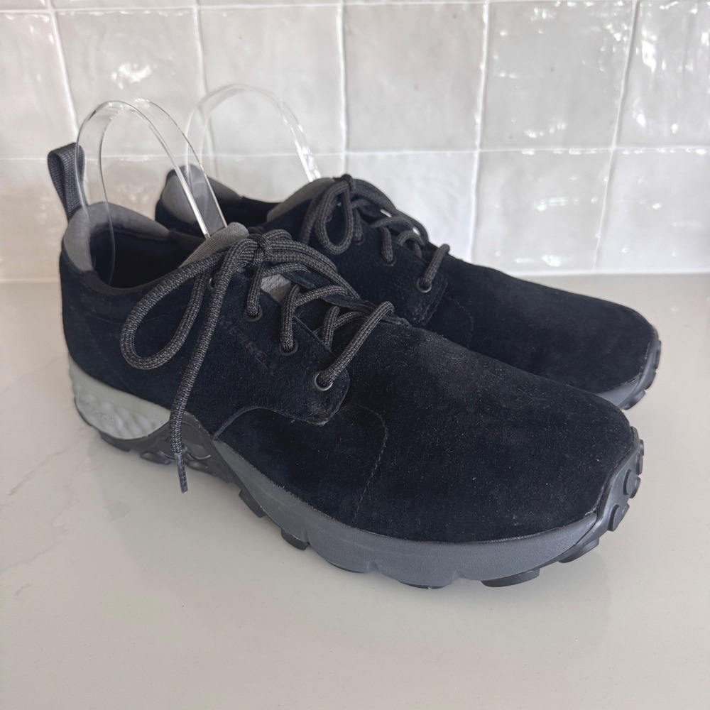Merrell Jungle Lace‎ AC+ Sneaker Mens 10.5 Black Suede Air Cushion Walking Shoe